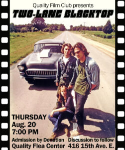 Two-Lane Blacktop theatrical release poster